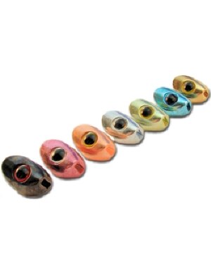 Hareline Dubbin Fish Skull Heads in Coppertone